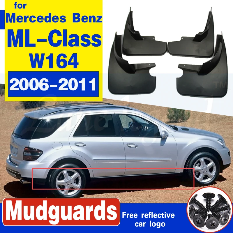 Mud Flaps FOR Mercedes Benz ML Class M-Class W164 ML350 ML500 2006-2011 Mudguards Mudflaps Splash Guards Accessories