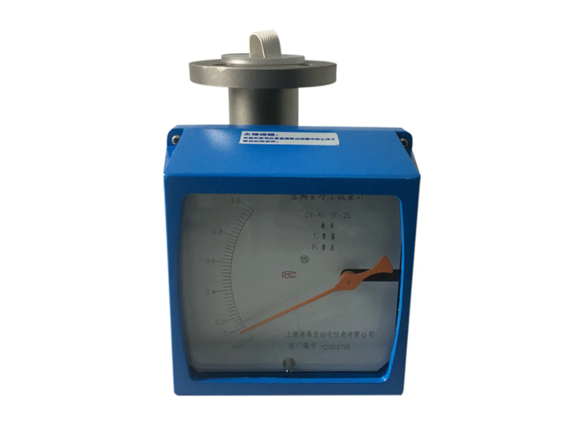 Metal tube float flowmeter mechanical rotor pointer digital display anti-corrosion gas liquid ammonia water air micro explosion-