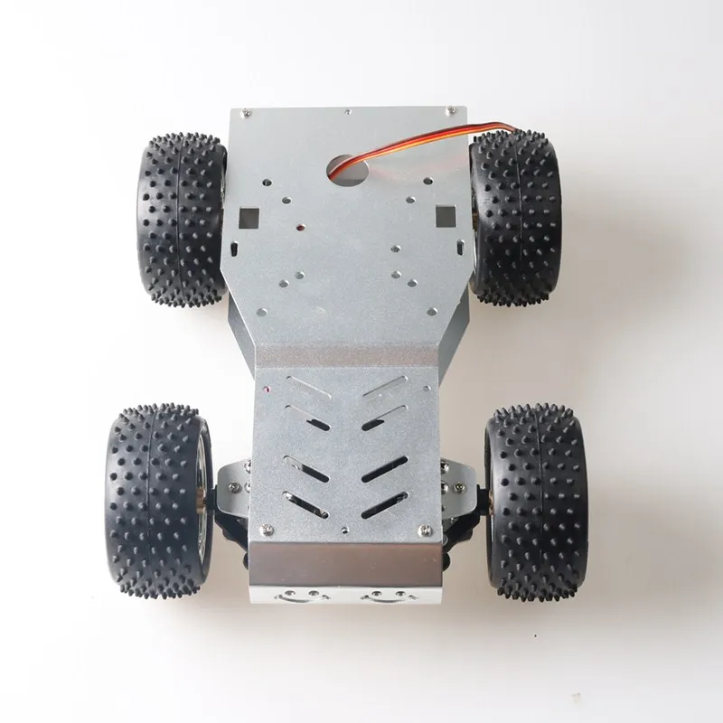 STM 32 Gear Motor Steering Car Chassis 4WD Smart RC Car Chassis Model Steering Robot Two-wheel Drive Metal Frame DC Motor