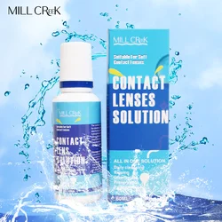 Mill Creek 60ML Contact Lens Solution Nursing for Eyes Contact Lenses Water Liquid Pupil Cleaning Health Care Portable Eye Drop