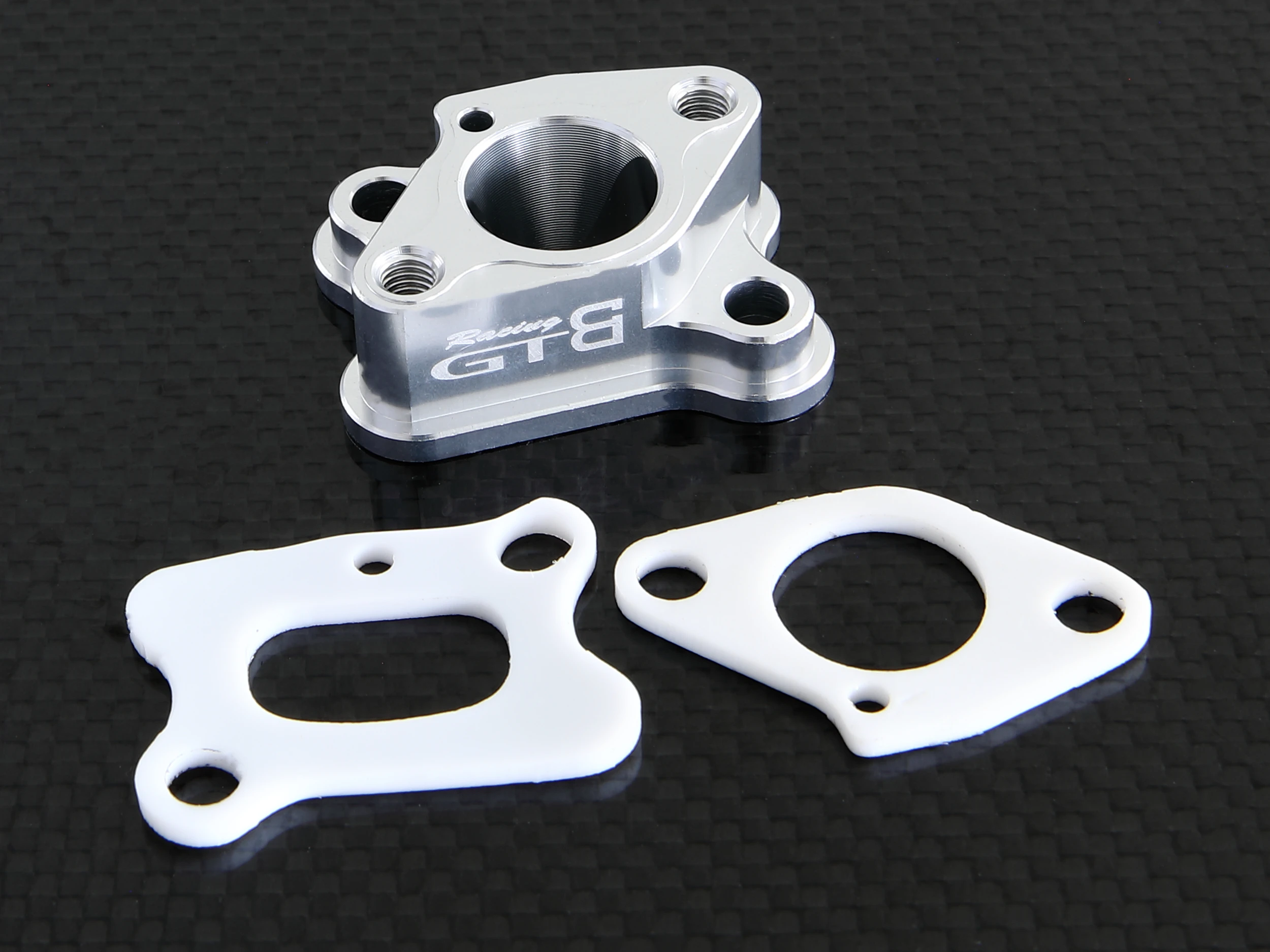 GTBRacing CNC Aluminum Metal Intake Manifold with TFL White Gasket for HPI km rv baja 5b ss 5sc