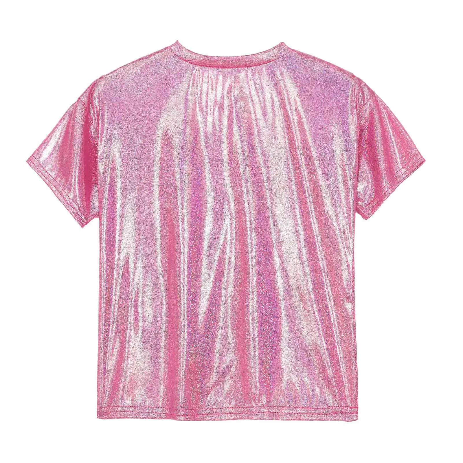 Bộ Bé Trai Bé Gái Bóng Sáng Áo Thun Đầu Co Giãn Bông Tai Kẹp Thời Trang Sáng Dancewear Lấp Lánh Nhạc Jazz Khiêu Vũ Cao Cấp