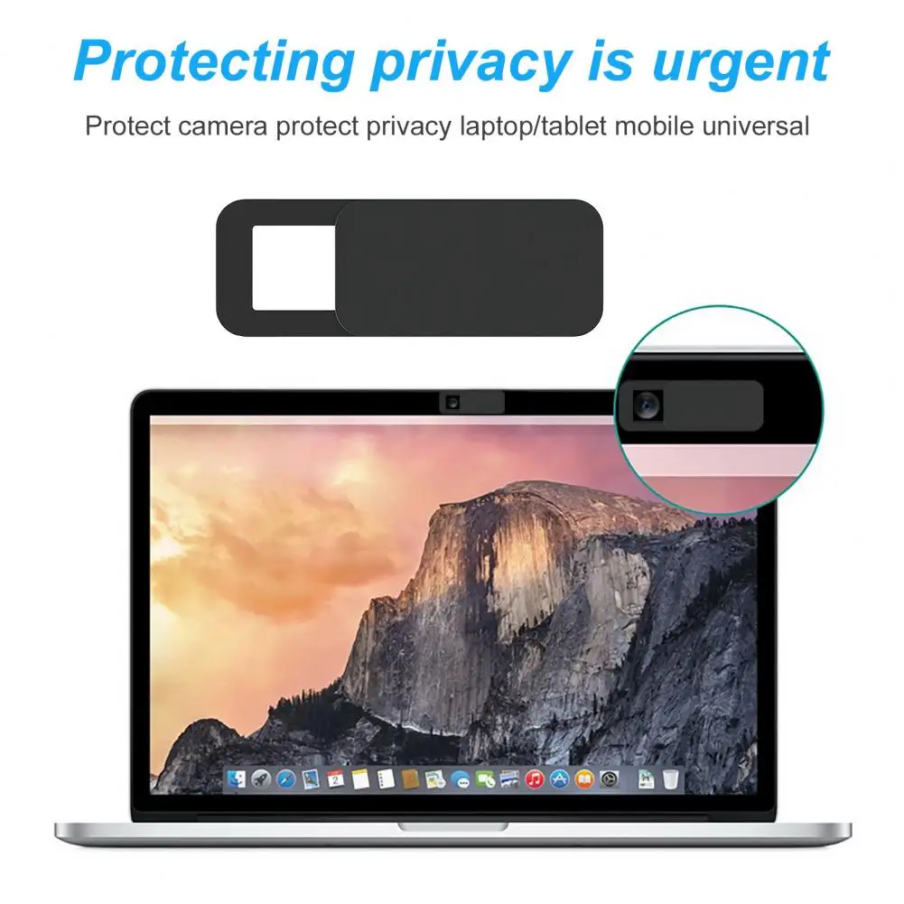 Webcam Cover Strong Suction Dust-proof Privacy Protection Anti-peep Long Ultra-thin Camera Sticker Slider for Laptop