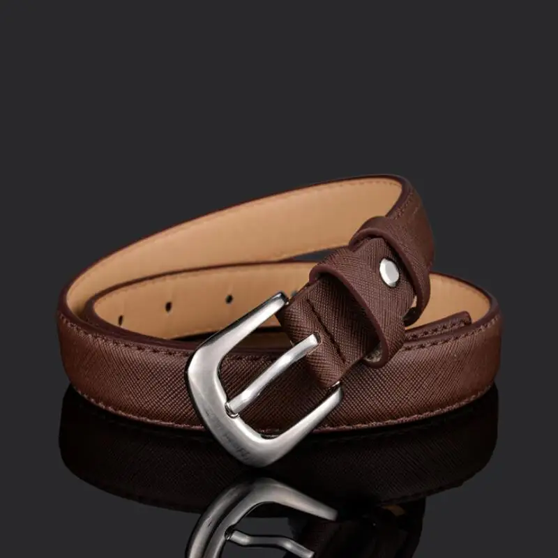 Children's Belt Fashion Leather Belts Luxury Design Metal Pin Buckle Boys/girls Waistband for Jeans Waist Belt Gift  80cm-105cm
