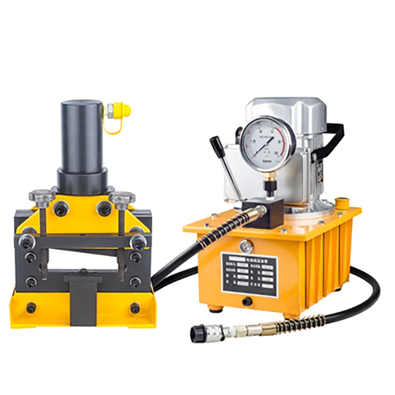 

Hydraulic angle iron angle steel chamfering machine edge cutter angle iron inverted 45 degree angle with DYB-63A electric pump