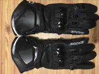 Nuevos guantes largos Alpine de cuero genuino GP para motocicleta, guantes de cuero de vaca originales para conducción de carreras PRO