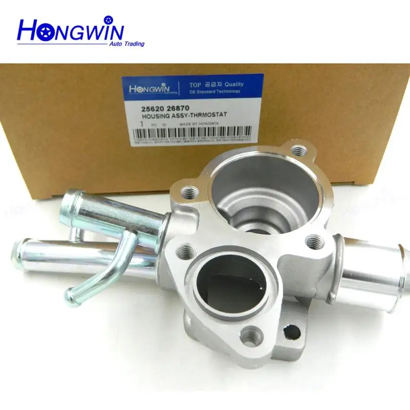 Genuine No.25620 26870 Thermostat Housing Fits HHyundai Accent 2006-2010 1.6L (1599cc) DOHC L4 2562026870 ,25620-26870