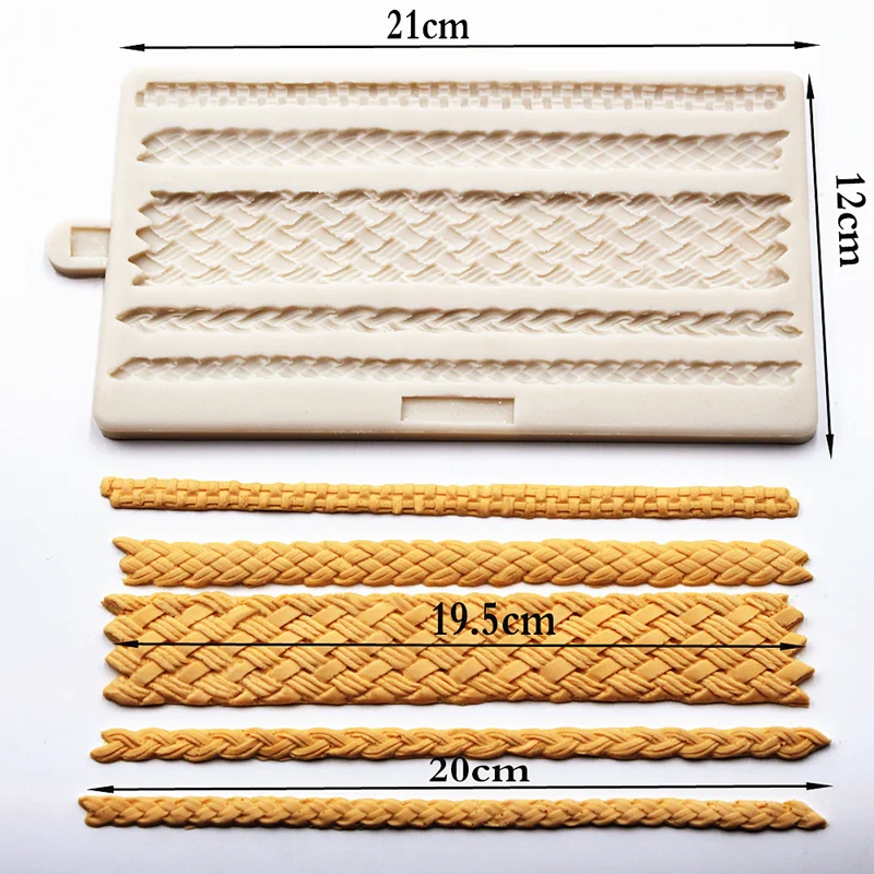 Knitted Wool Resin Silicone Mold Kitchen Baking Tool DIY Pastry Dessert Fondant Moulds Cake Chocolate Lace Decoration Supplies