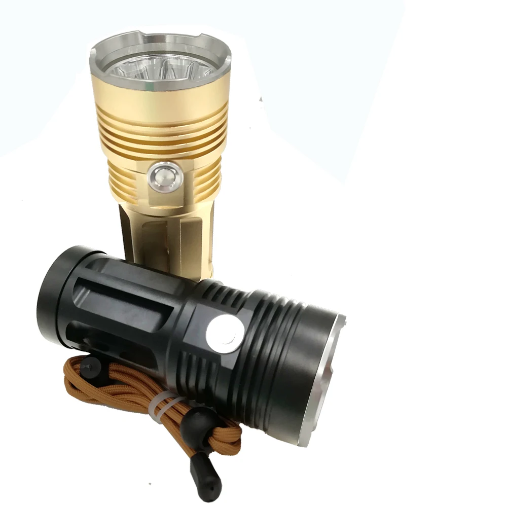 3 Modes 10x XM-L T6 LED Flashlight 10000LM Tactical lanterna Torch Lamp +4x 18650 Battery +Charger Night Light Outdoor Camping