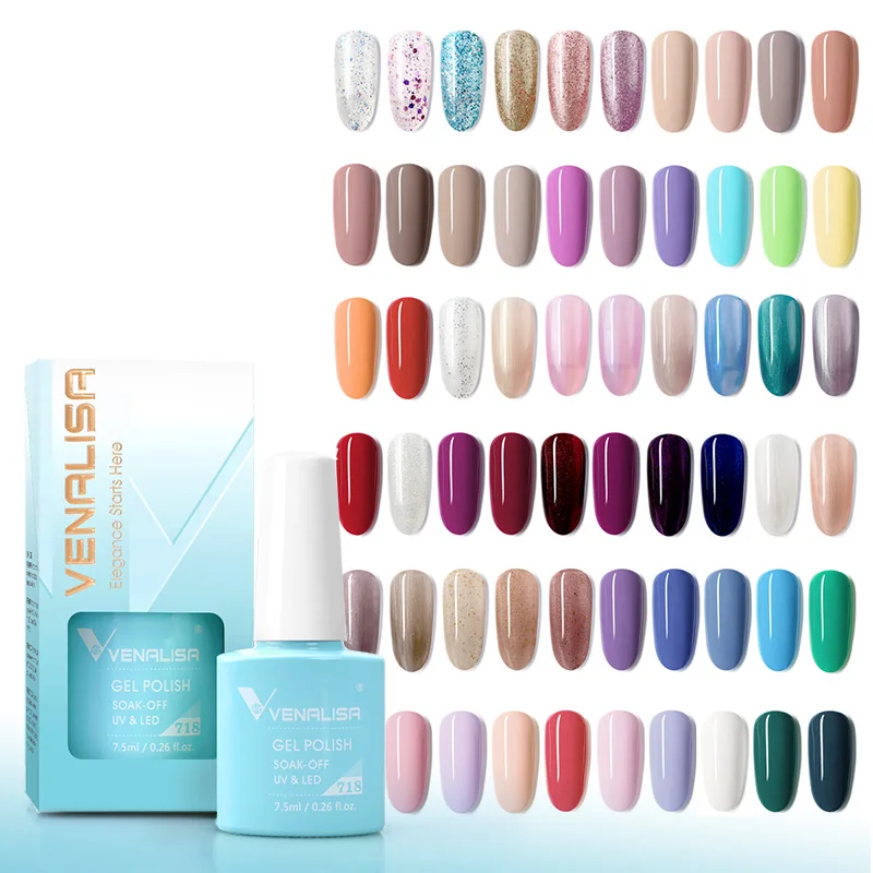 Venalisa-Gel de refuerzo para uñas, Base gruesa VIP, esmalte de uñas templado, sin HEMA, cobertura completa, semipermanente, laca de Gel UVLED