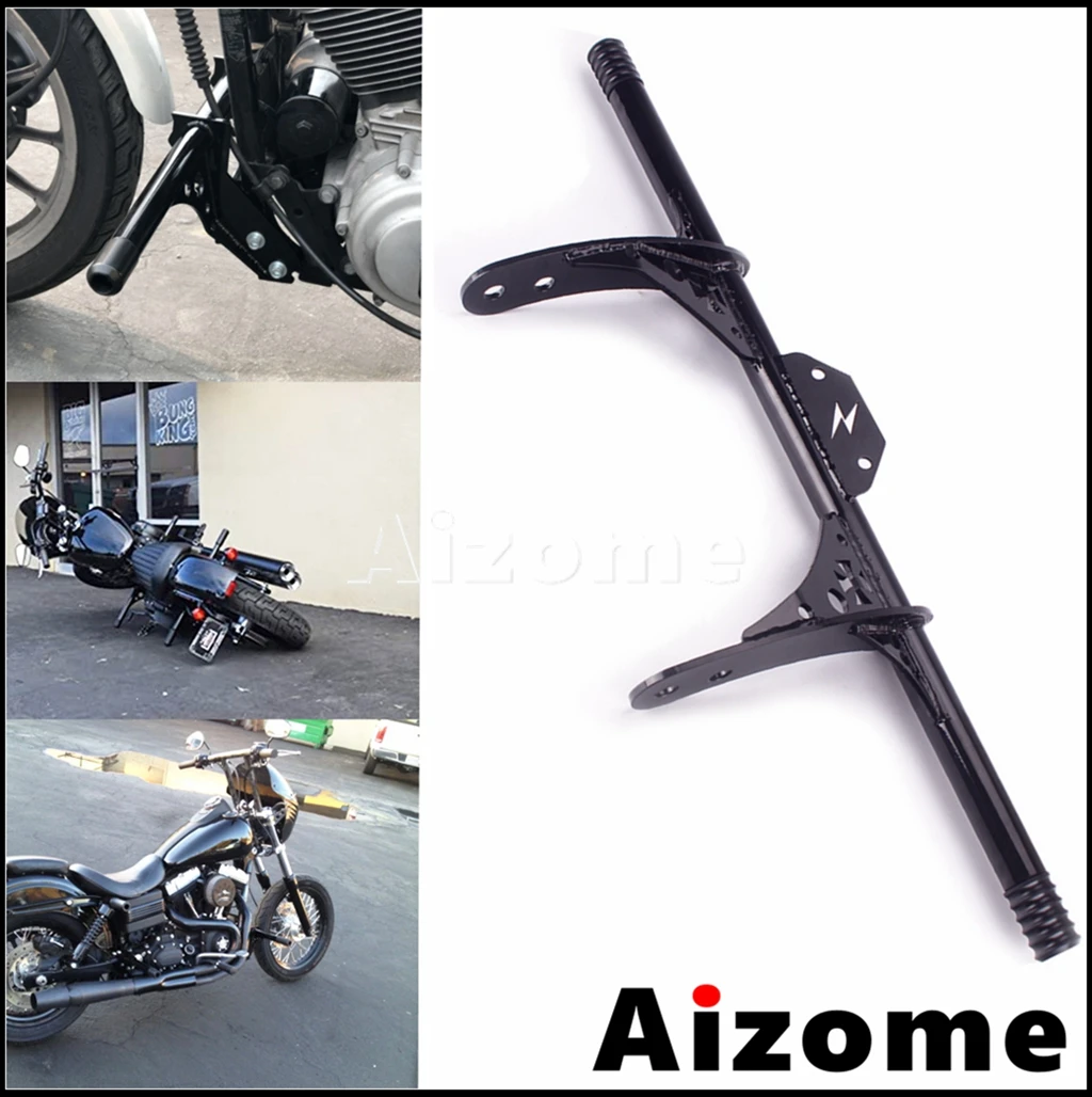 

Steel Motorcycle Engine Frame Guard For Harley Dyna Low Rider Earlier Street Bob Front Bumper Highway Crash Bar 2003-up