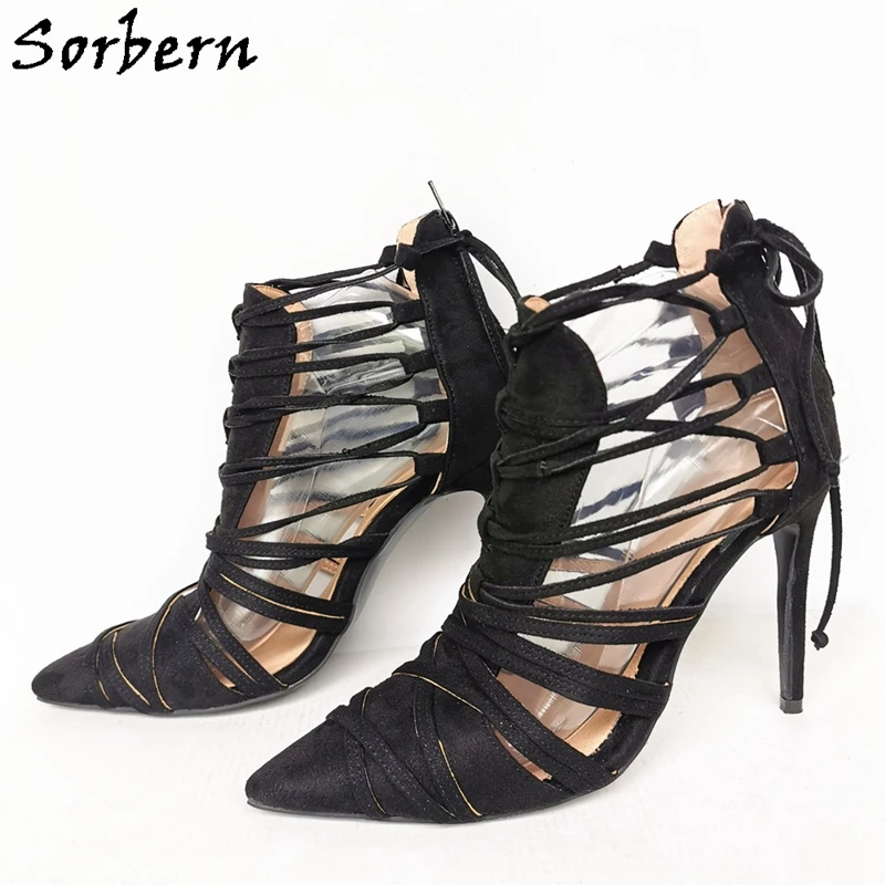 Sorbern Mature Women Pump Pointed Toe High Heel Ol Shoes Runway Shoes For Women 2020 Black Pointed Heels More Color