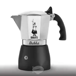 BIALETTI Brikka Moka Pot Coffee Maker, Original Bailetti Espresso Maker 2-4 Cup Kitchen Drip Stove Gas Best Delicious