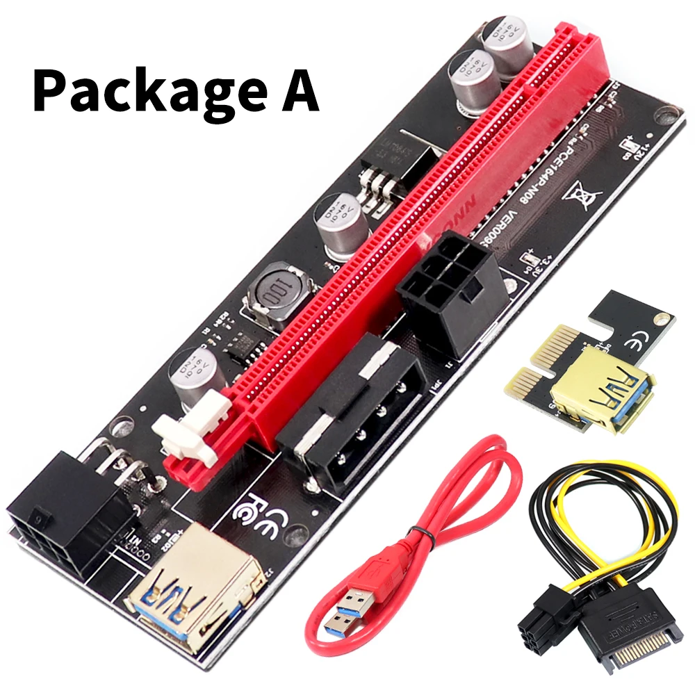 VER009S PCI-e Riser Card 009S PCI Express PCIe 1X to 16X Extender