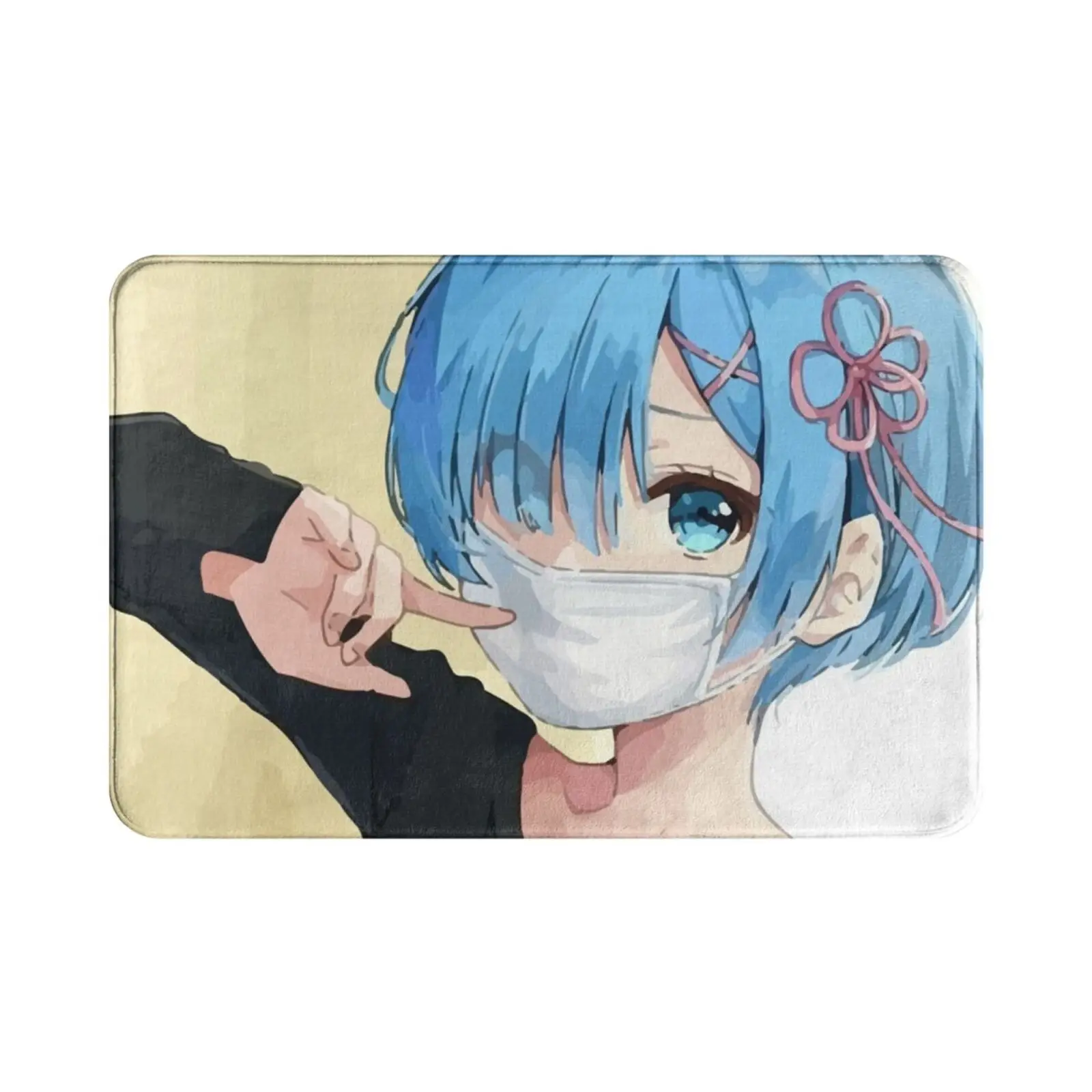 Rem Carpet Mat Rug Cushion Soft Re Zero Rem Rem Re Zero Rem Re Zero Anime Manga Re Zero Anime Waifu