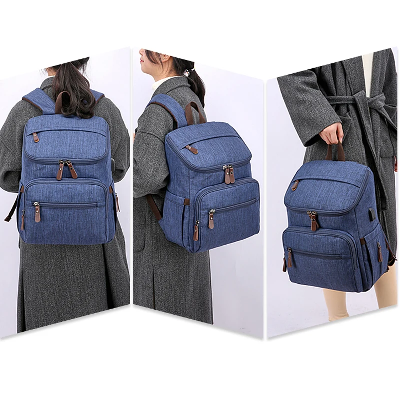 

Large Capacity Diaper Bag Multifunction Outdoor Mommy Diaper Bag Backpack With Thermos Cup Holder