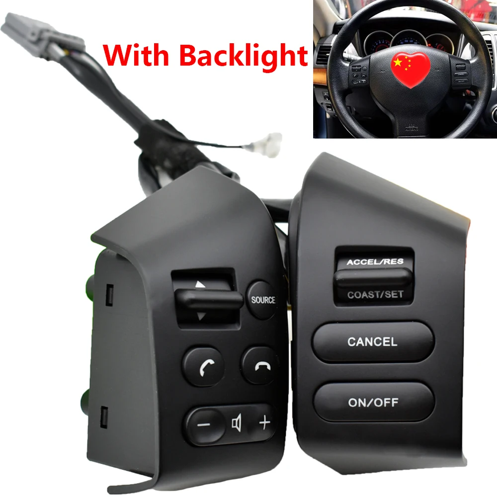 With Backlight Car Styling Switch Button FOR Nissan LIVINA TIIDA For Nissan SYLPHY Steering Wheel Control Buttons Switches