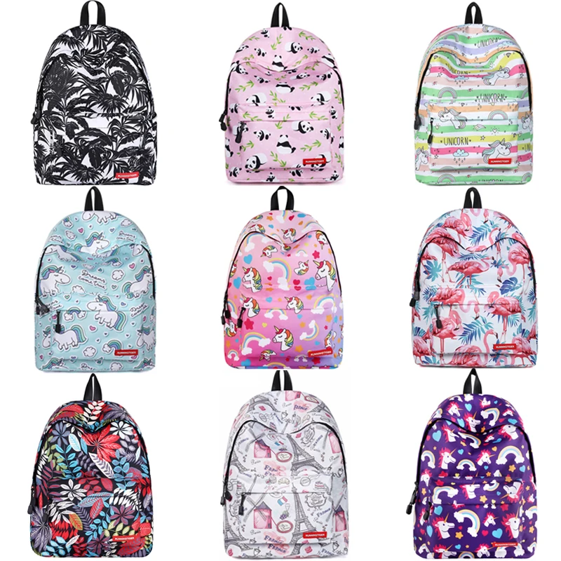 School Bags for Teenage Girls Kids Backpack Large Capacity Travel Backpack Women Bags Fashion Print Backpack Children Schoolbag