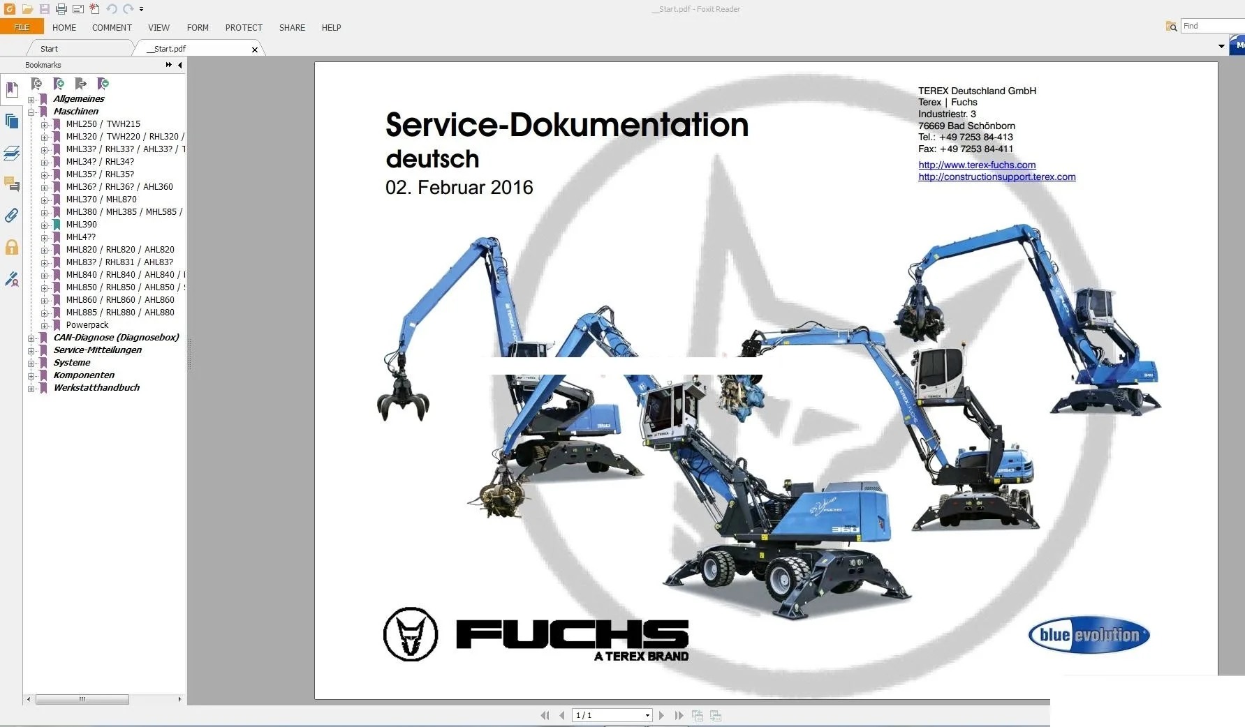 

Terex Fuchs Service Manual Diagnostic DE - Service Manuals, Electrical, Hydraulic Schematics 2016