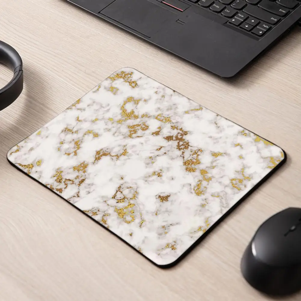 Mouse Pad  Soft   Mouse Cushion Marble Stripe Block Computer Mouse Mat