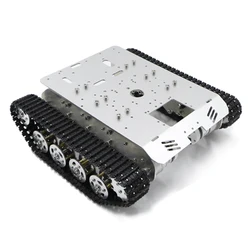 Chasis de coche inteligente para Arduino, dispositivo con Motor codificador de Metal de 12v, carga grande de 8KG