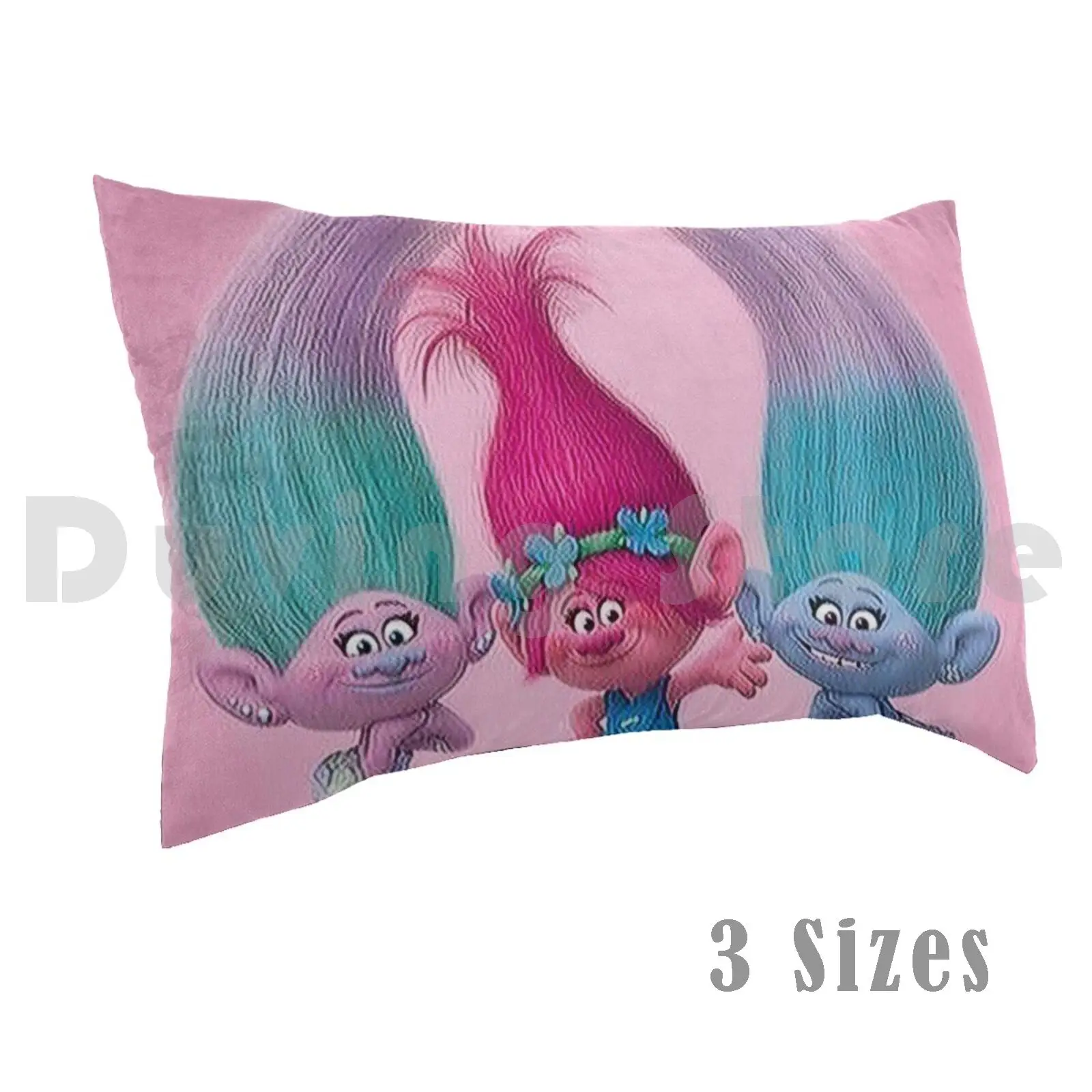 Trolls-MoviePillow case Trollsmovie Party Pink Trolls Trend True Colors