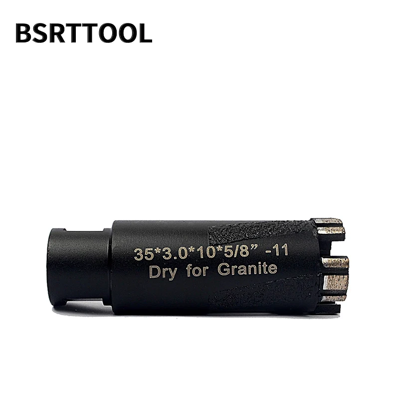 BSRTTOOL 1pc 35mm Diamond Core Drill Bit With 5/8-11 Thread Angle Grinder for Diamond Ceramic Tile Granite Marble