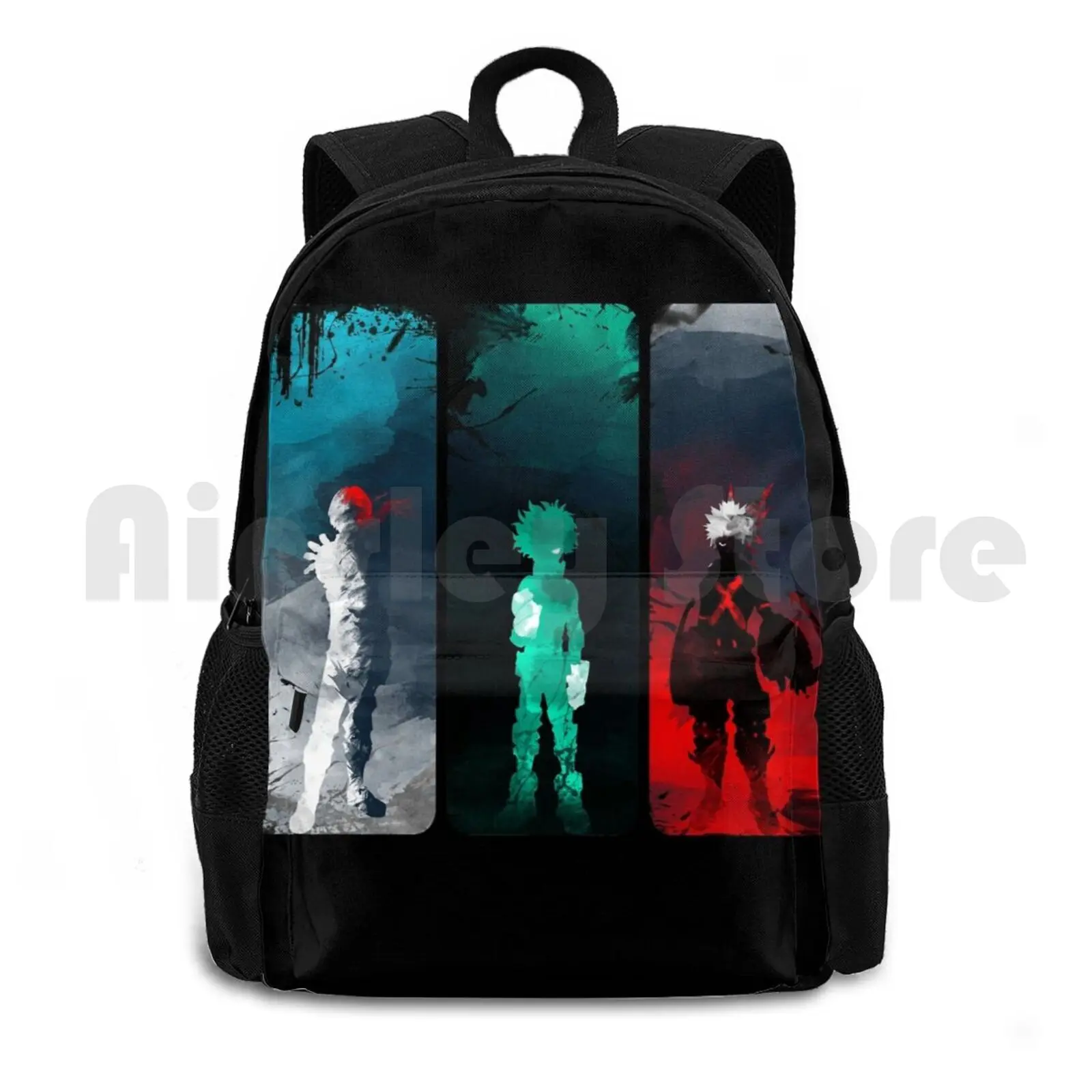 

What's Your Power  Outdoor Hiking Backpack Riding Climbing Sports Bag Anime Hero Japan Boku No Hero Academia Midoriya All