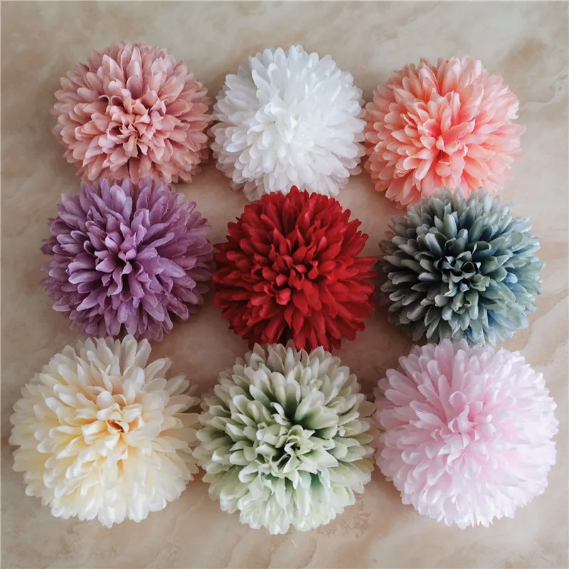 50pcs 11Colors Silk Artificial Carnation Flower Head Wedding Home Decoration DIY Wreath Gift Box Scrapbooking Craft Fake Flower