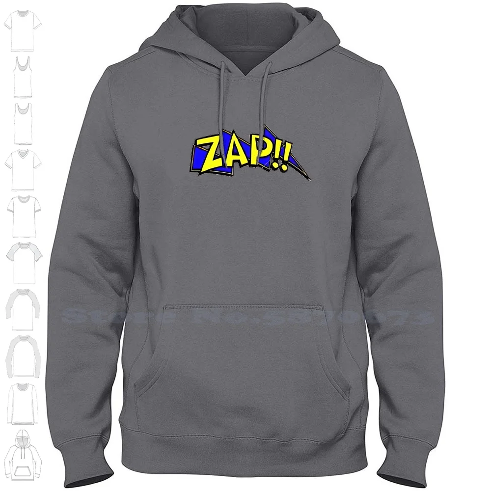 Zap! Comic Book Style On Transparent Background 100% Cotton Hoodie T-Shirt Road Runner Wily Coyote Wile Bugs Bunny Cartoon