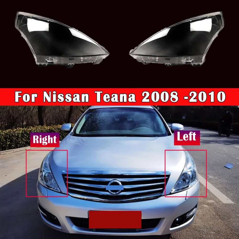 

Car Headlight Lens For Nissan Teana 2008 2009 2010 Replacement Auto Shell Cover Lampshade Glass Lampcover Caps