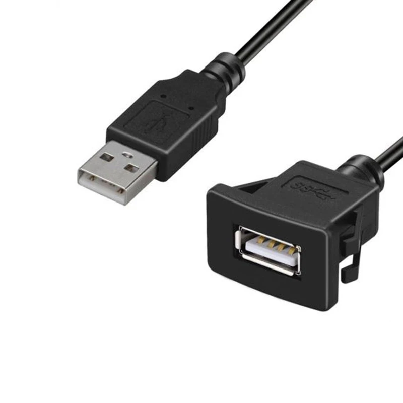 Автомобильная приборная панель с утапливаемым креплением USB гнездо «Папа-мама» панель расширения кабель 1 м