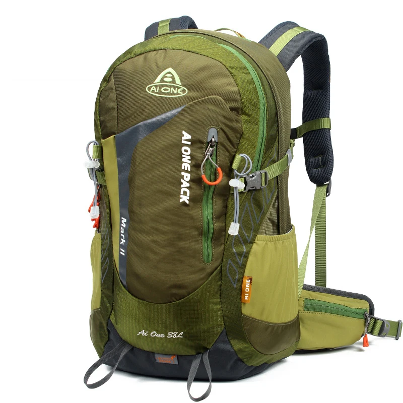 38L Ultralight Hiking Camping Backpack Raincover Tourist Rucksack Climbing Bag Athletes Flatpack Tramping Pack Mountain Backpack