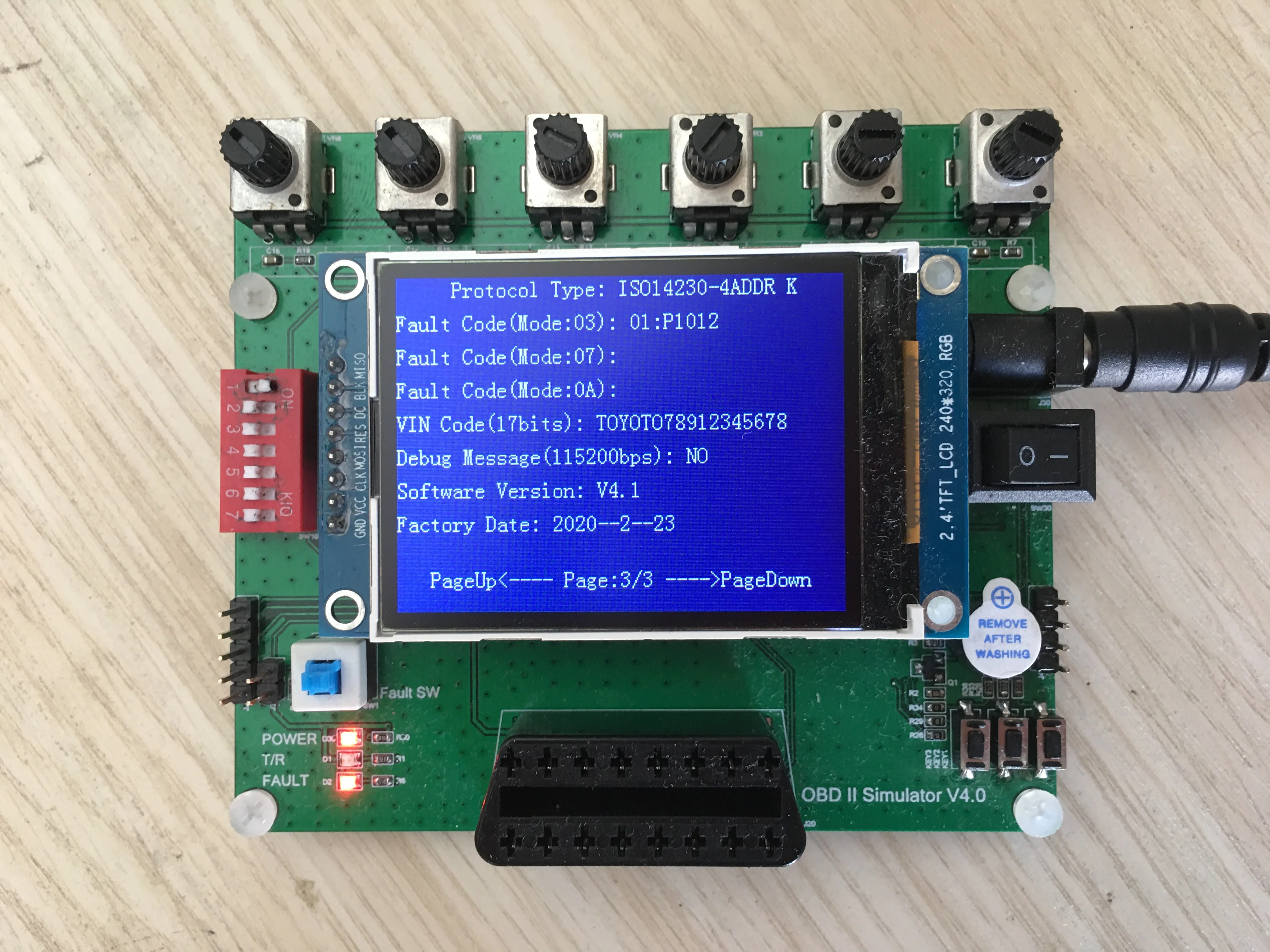 Imagem -04 - Bordo Obd2 Ecu Simulator a