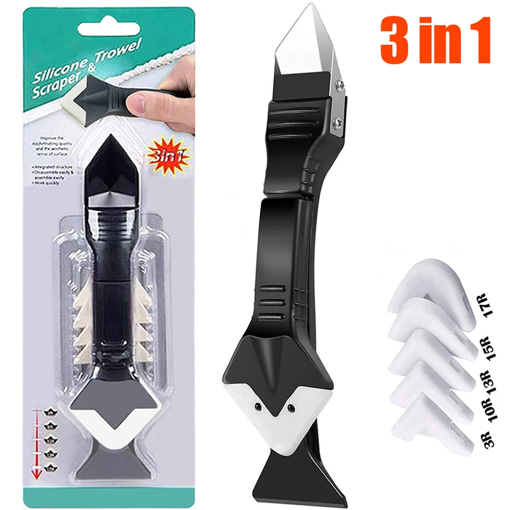 

Caulking Tool Glass Glue Angle Scraper Tools Caulk Cement Scraper Silicone Sealant Remover Shovel Floor Cleaning Kitchen Window