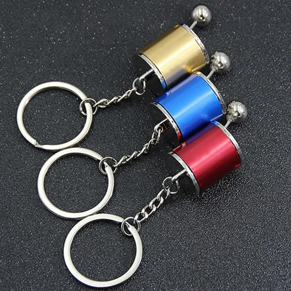 Creative car 6 Speed Gearboxes Gear head Keychain Manual Transmission Lever Metal Key Ring Car Refitting Metal Pendant keychain