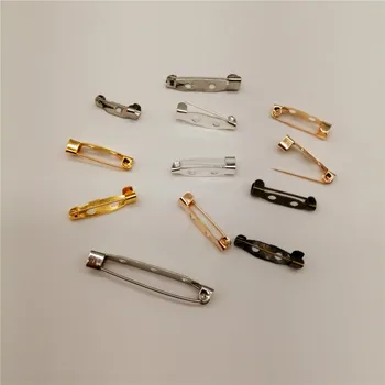 1000pcs 15/20/25/30/35mm Jewelry Making Fingdings Safety Pins Brooch Base Back Bar Pin DIY Jewelry Accessories Clothing Supplies