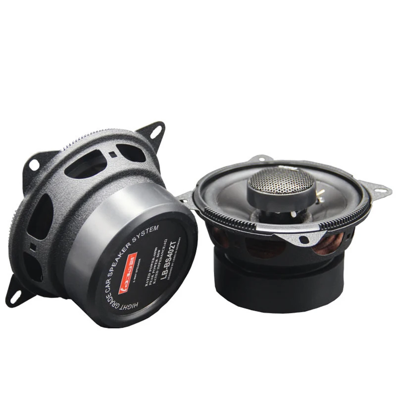 80W 4Ohm 4 Inch Car Speaker Driver Unit Coaxial Door Audio Woofer Treble Bass Midrange Modified LoudSpeaker