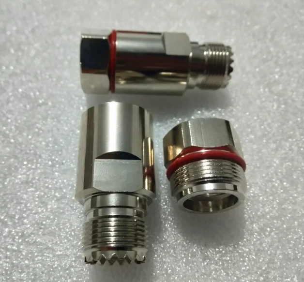 2PCS New  PL259 UHF female clamp screw for 1/2 superflexible RF coaxial feeder cable Adaptor Wholesale