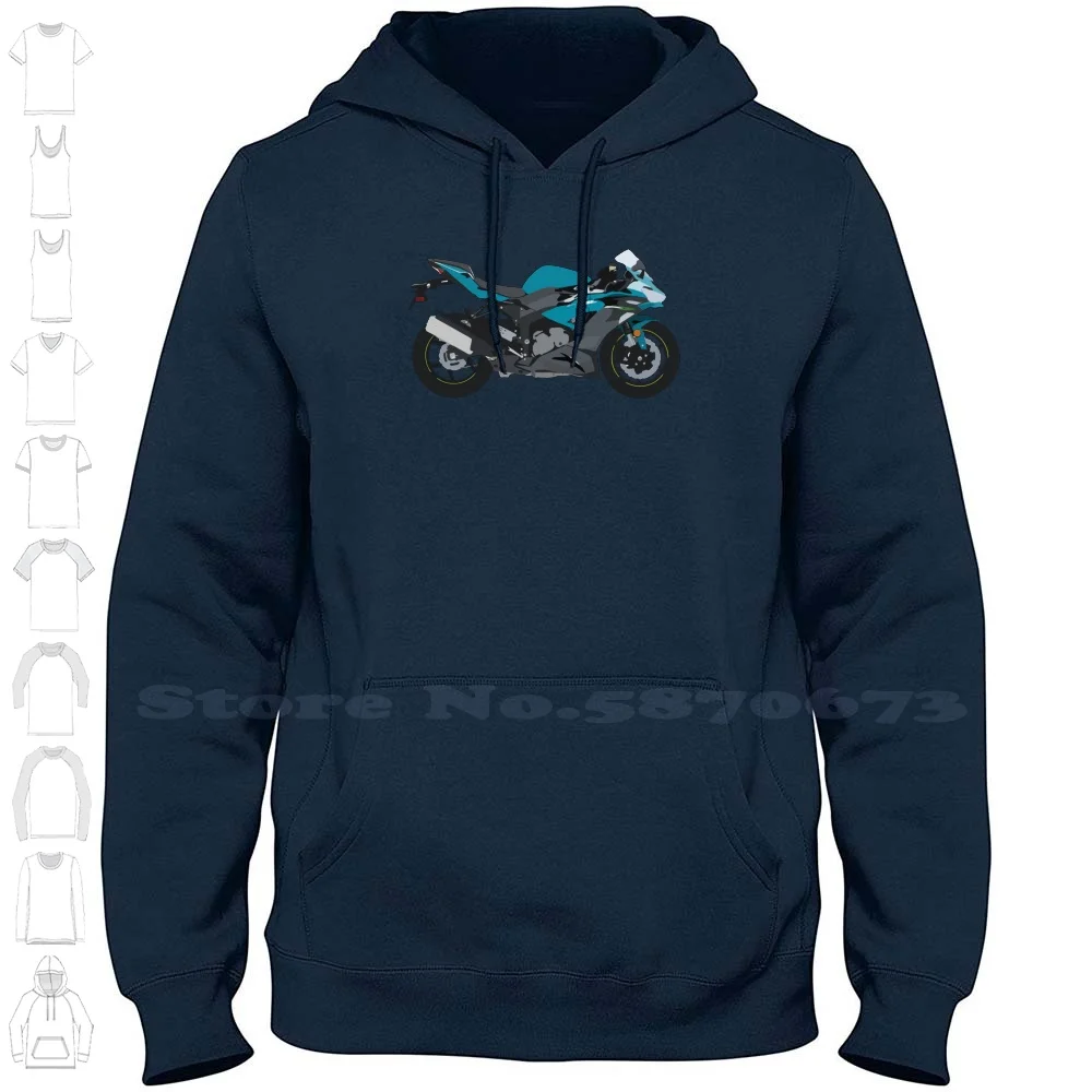 Motorcycle Zx-6r Pearl Nightshade Teal Streetwear Sport Hoodie Sweatshirt Zx 6r Zx 6r Zx 6r Moto Rider Riders Sport Sport