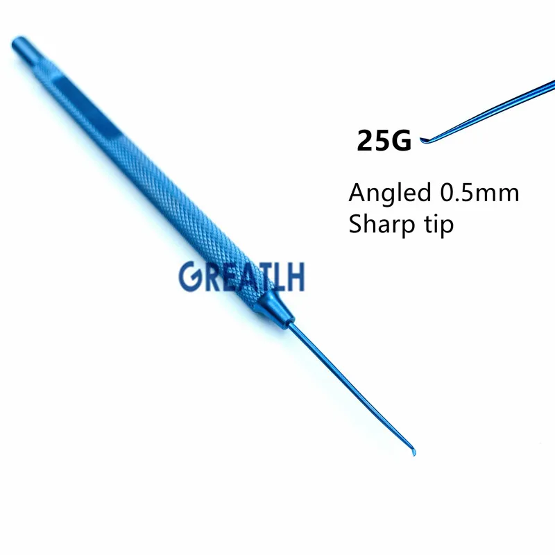 Ophthalmic Goniotomy Knife Blades Titanium Angled 23G 25G Veterinary Eye Tools