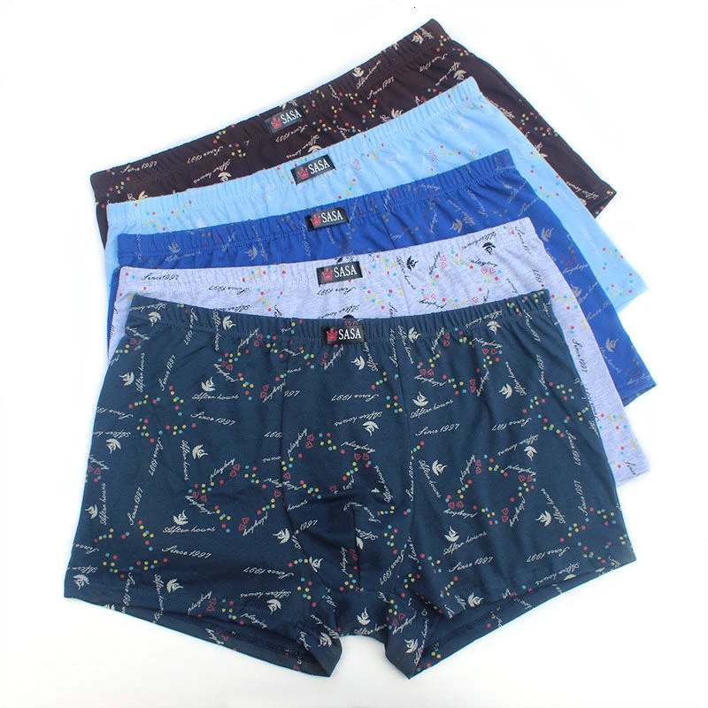 3/6 Stuks Mannelijke Slipje Mannen Ondergoed Boxers Ademende Boxer Hombre Sexy Gedrukt Underpants Comfortabele Katoen Merk Shorts