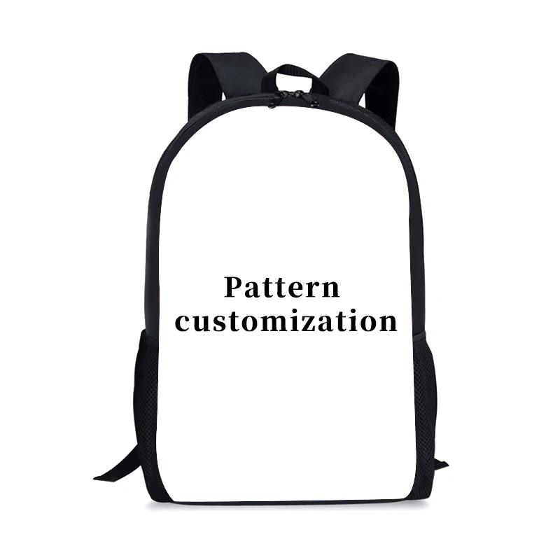 New Custom Color Pet Pictures Student Backpack Casual Zipper Phone pocket Schoolbag Children Backpack Boy And Girl Pet Lovers