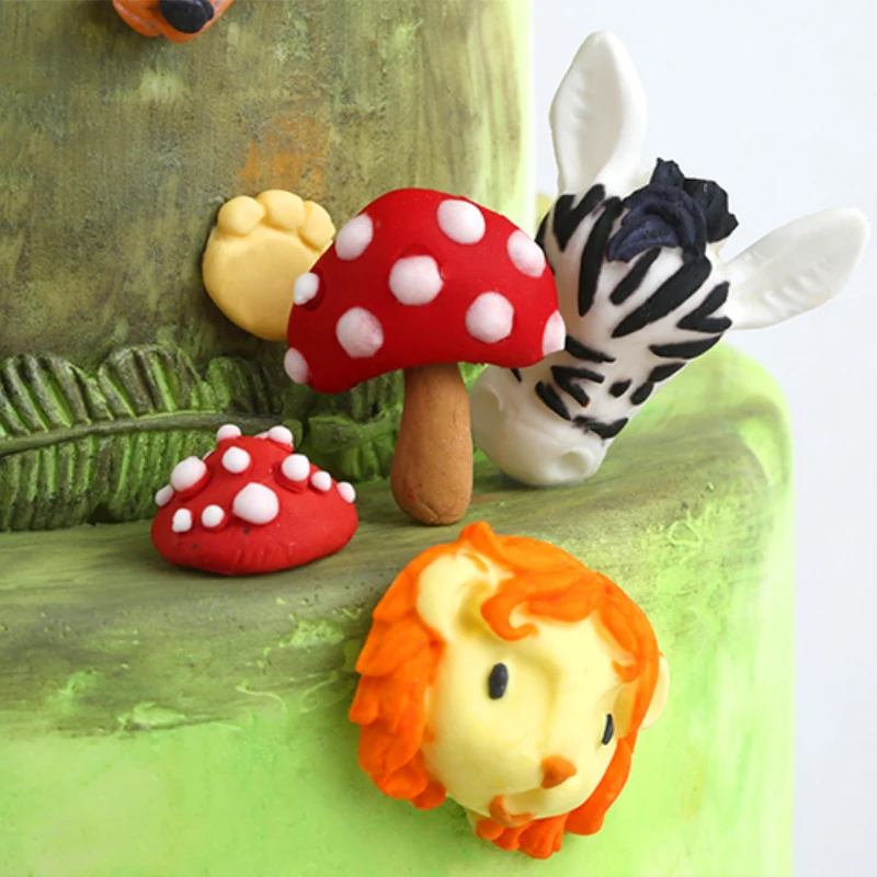 3D Forest Animal Mould Silicone Molds DIY Cake Decorative Mold Tools Cake Decorating Fondant Mold