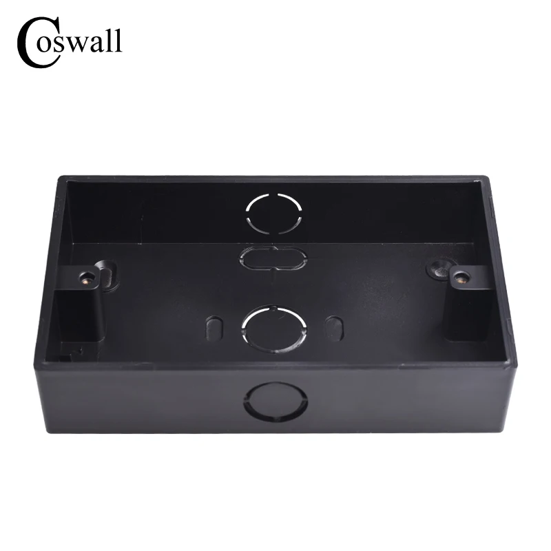 Coswall Matte Black Grey White External Box 146mm*86mm*32mm for 146*86mm Switch or Socket Apply For Any Position of Wall Surface