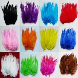 Galinha Natural Pintada Pluma para Artesanato, Jóias DIY, Acessórios Brinco, Alta Qualidade, Faisão e Galo de Penas, 4-6 pol, 10-15cm, 50PCs