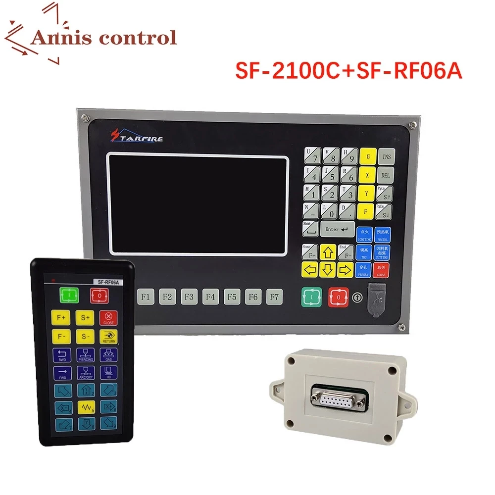 2-axis plasma control system + THC kit F2100C controller + CNC plasma cutting machine SF-HC25G/K+STARCAM nesting software