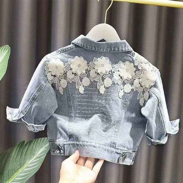 Spring/Autumn Girls\' Denim Jacket Coat New Korean Children\'s Clothing Clothes Infant Girls Baby Tops