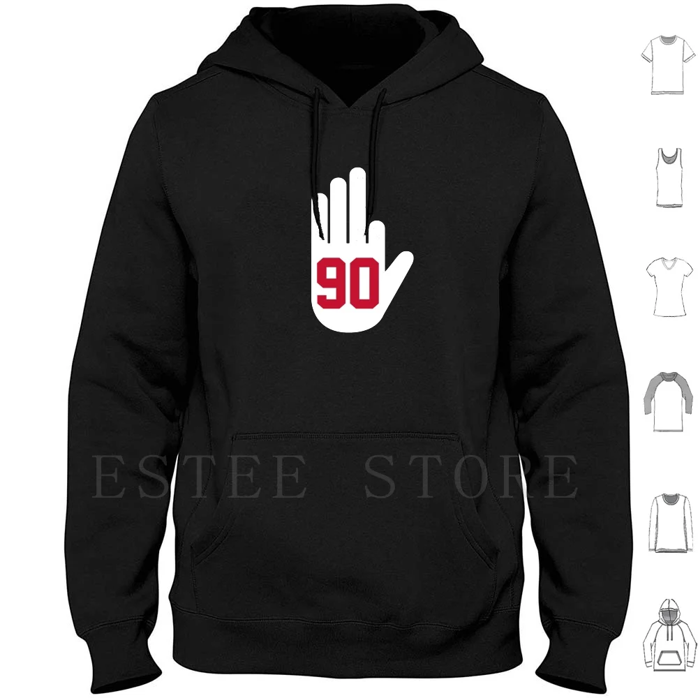 Jpp Blast-Sudadera con capucha roja de manga larga Jason Pierre Paul Jpp Nyg Giants Missing Finger 4 de Julio 90 Finger Blown Off