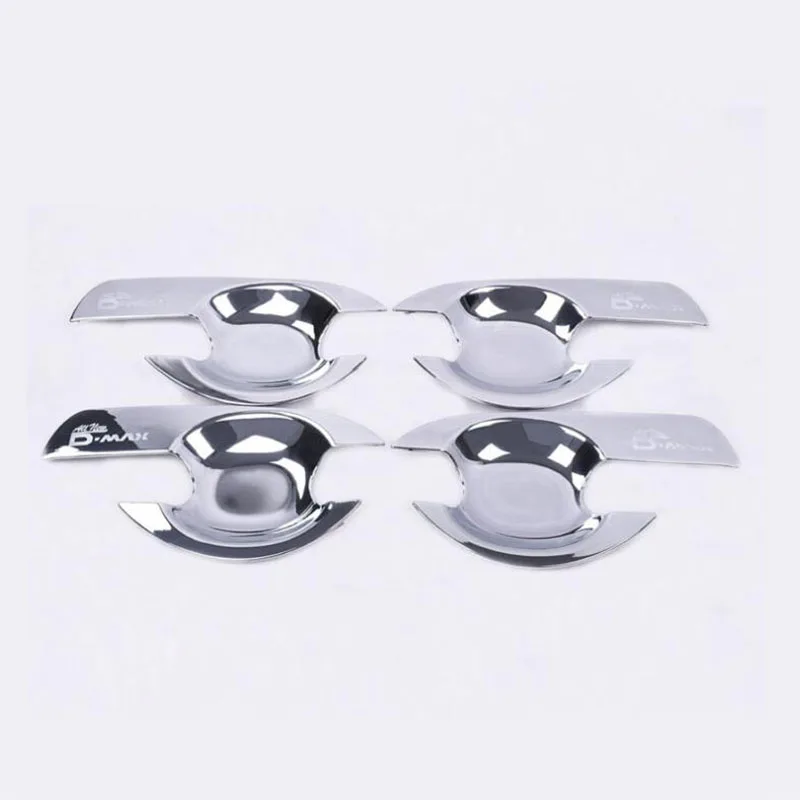 FREE SHIPING TIT FOR 2012-2016 ISUZU d-max ABS Door handle bowl CHROME cover for D-MAX accessory 2015 DMAX accessories